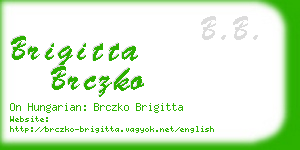 brigitta brczko business card